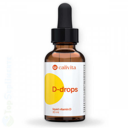 Vitamine lichide - Vitamina D3 picaturi D Drops Calivita 30 ml  - TopSuplimente