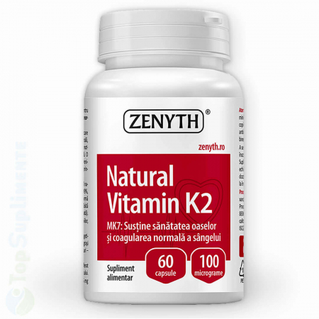 Suplimente articulatii - Vitamina K2 MK7 Naturala capsule pastile oase coagulare sange Zenyth - TopSuplimente
