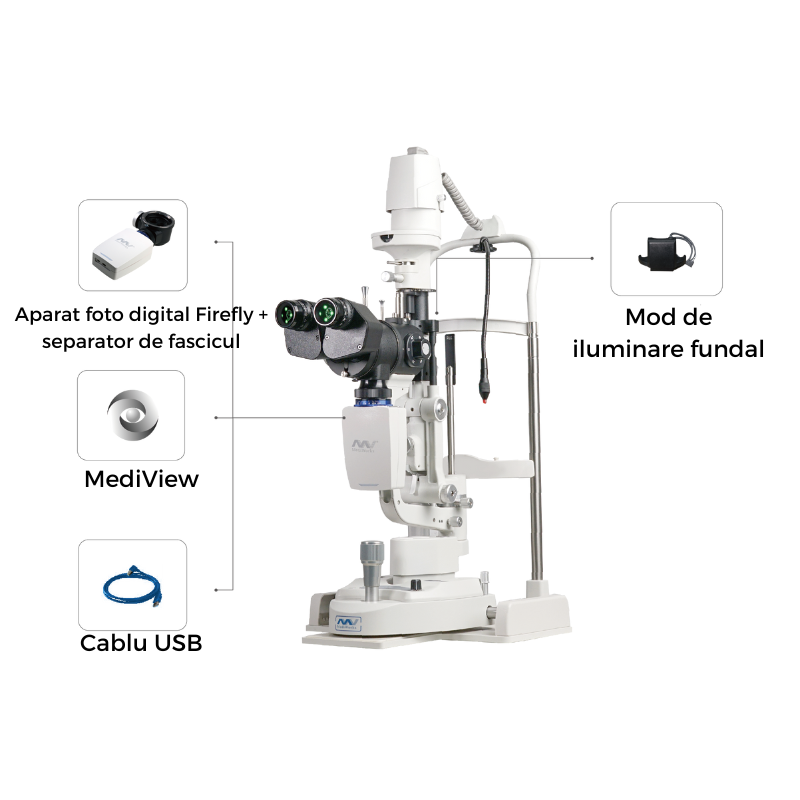 Biomicroscop cu 3 mariri