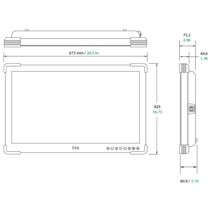 Monitor 27" pentru lampa operatie Rimsa [2]