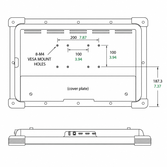 Monitor 27" TOUCH pentru lampa operatie Rimsa [2]