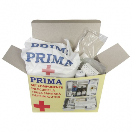 Truse prim ajutor - Kit inlocuire trusa sanitara fixa/detasabila PRIMA