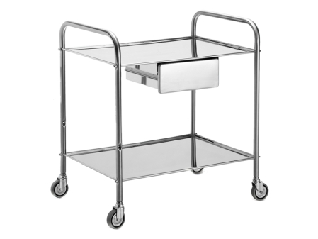 Mese medicale - Masa instrumentar cu 2 blaturi si sertar, Lancart 70x50x80 cm