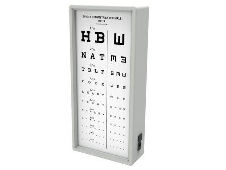 Optotipuri, teste de vedere si proiectoare de teste - Optotip luminos Mixt, distanta de lucru 3 m