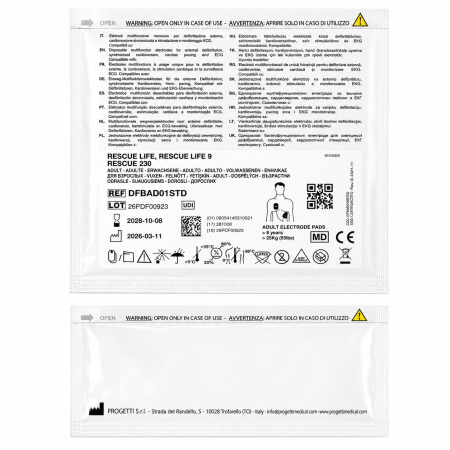 Padele de unica folosinta pentru defibrilator AED adulti [1]