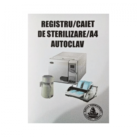 Autoclave - Registru, Caiet de sterilizare, format A4, Autoclav