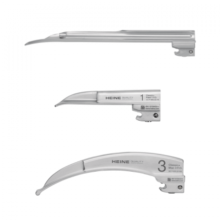 Laringoscoape - Set laringoscop clasic cu fibra optica si 3 lame | Totalmed Aparatura Medicala