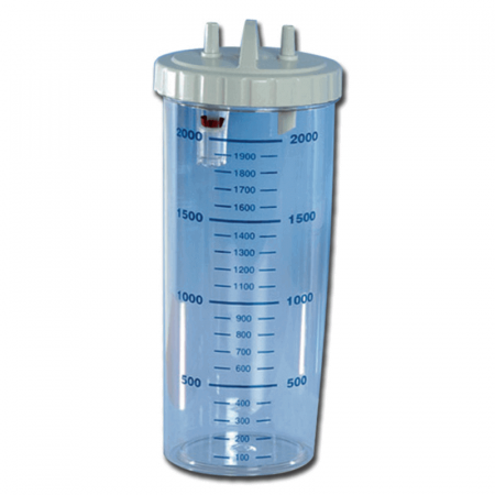 Aspiratoare chirurgicale - Vas colector autoclavabil de 2000 ml, cu capac | Totalmed Aparatura Medicala