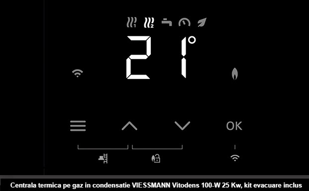 Centrala Termica pe gaz in condensare VIESSMANN VITODENS 100W COMBI 32KW Incalzire+ACM [2]