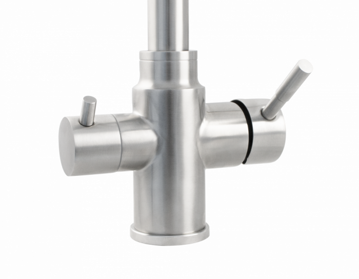 Baterie bucatarie INOX, doua cai pentru apa filtrata si apa menajera [5]