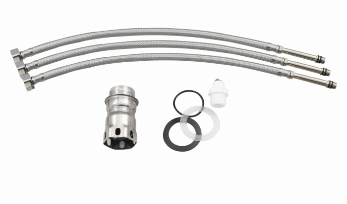 Baterie bucatarie INOX, doua cai pentru apa filtrata si apa menajera [6]