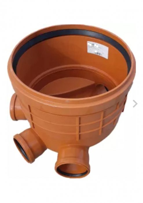 Baza Camin PVC pentru canalizare D315 cu 3 intrari si 1 iesire dn 110 [1]