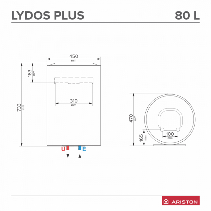 Boiler electric Ariston LYDOS PLUS 80 1,8K [4]