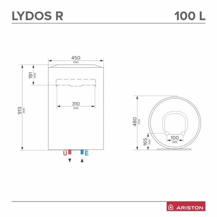 Boiler electric Ariston LYDOS R 100 V 1.8K [4]