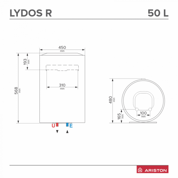 Boiler electric Ariston LYDOS R 50 V 1.8K [4]