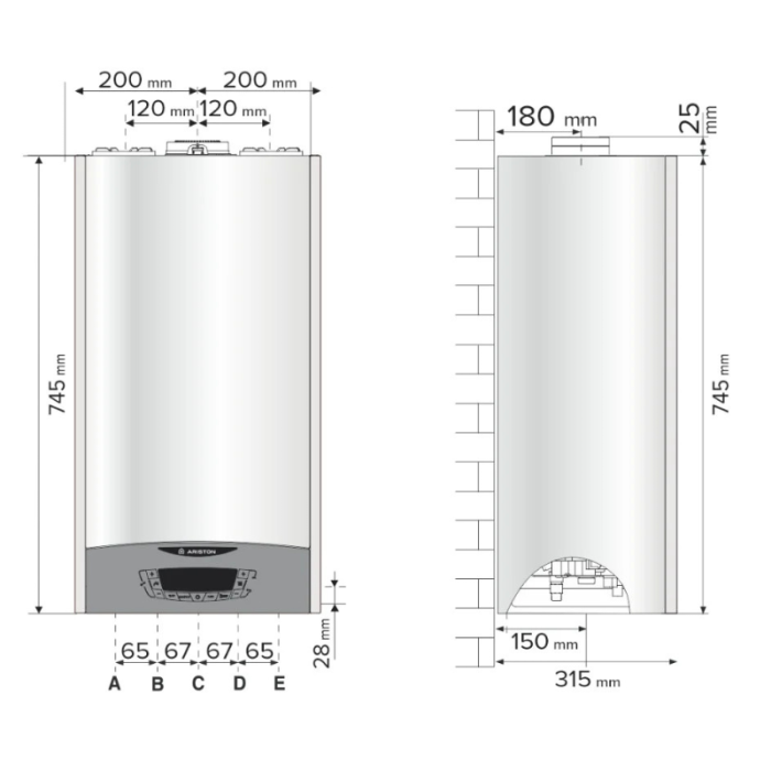 Centrala termica pe gaz ARISTON CLAS ONE WIFI 24+kit evacuare, CADOU extragarantie+termostat [4]
