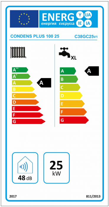 Centrala termica pe gaz in condensatie MOTAN CONDENS PLUS 100 25KW, kit evacuare inclus [4]