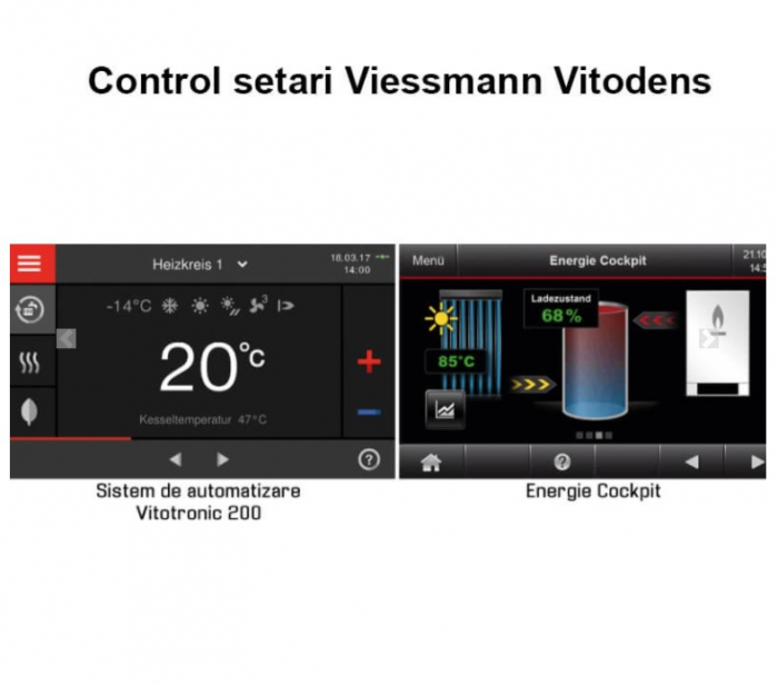 Centrala termica Viessmann Vitodens 200-W - 32 KW, TF - doar incalzire, afisaj color 7" [2]