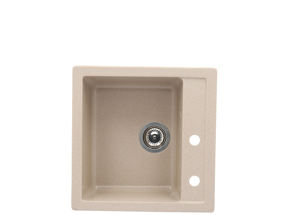 Chiuveta CASA BLANCA QUADRO patrata, 1 cuva 48x48 NISIP [2]