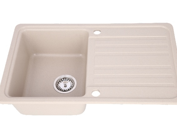 Chiuveta CASA BLANCA VERA 1 cuva si picurator 76X46 NISIP [3]