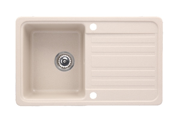 Chiuveta CASA BLANCA VERA 1 cuva si picurator 76X46 NISIP [4]