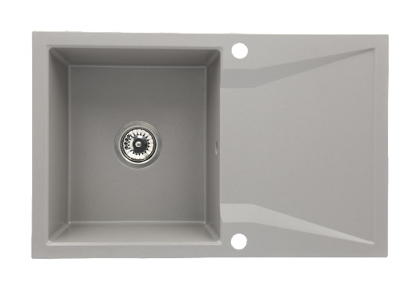 Chiuveta CASA BLANCA NERA 1 cuva si picurator 79x50 GRI [3]