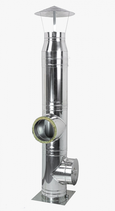Cos de fum profesional KaminINOX Primo 8m D180mm 90G / consola [2]