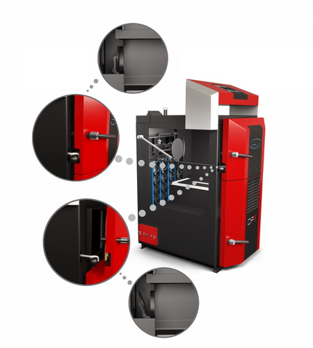Cazan lemne cu gazeificare ATTACK DPX 45 STANDARD 45 kW tablou de comanda analogic [3]