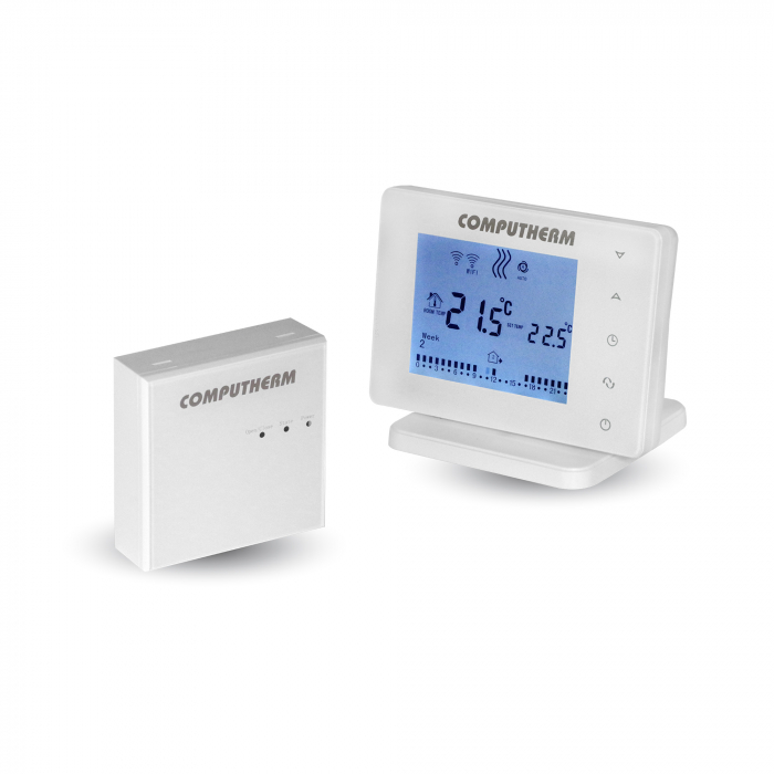 Termostat ambient Computherm E400RF, wireless, comanda prin internet cu ecran tactil [3]