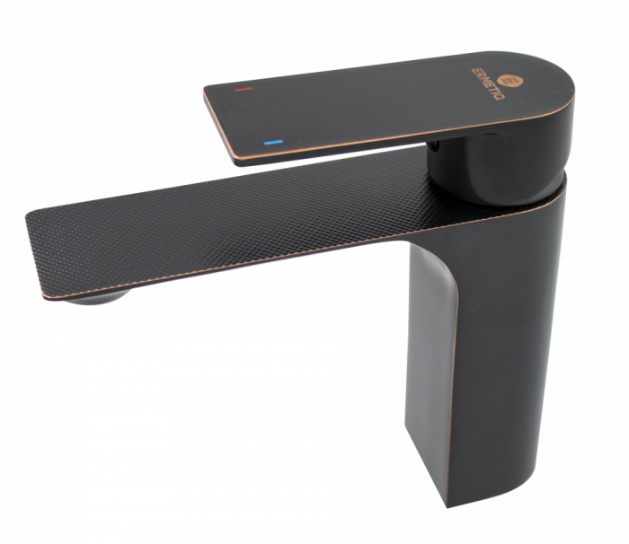 Baterie lavoar tip stalp design MODERN NEGRU [2]