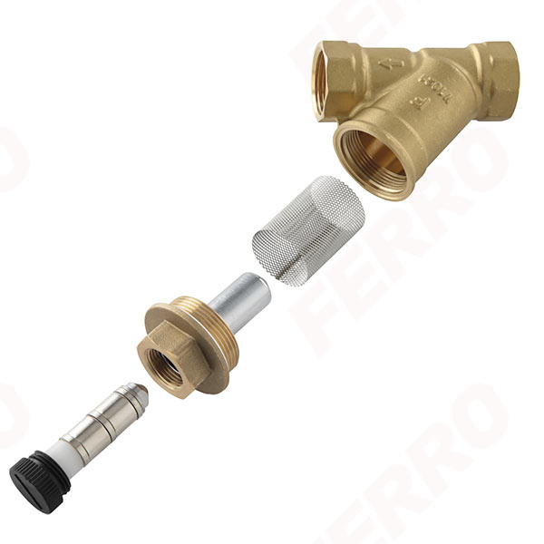 Filtru Y alama pentru impuritati cu magnet FERRO, PN 16 bar 1 1/4'' [2]