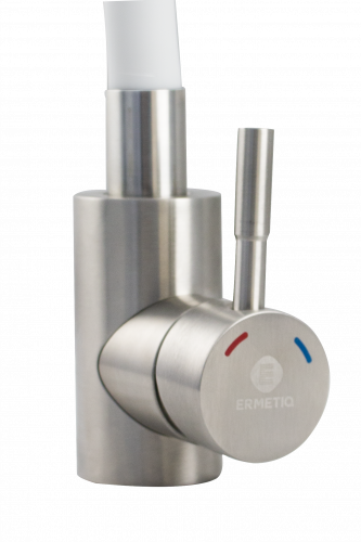 Baterie bucatarie INOX pipa flexibila ALB, Ermetiq ER-YX208A [4]