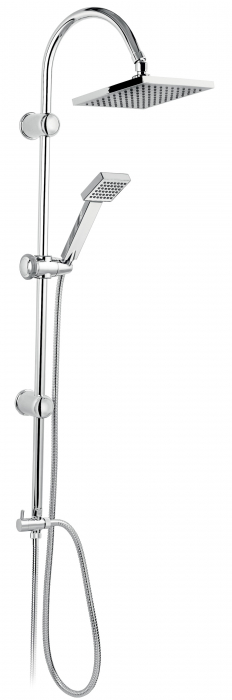 Pachet Squerto - set de dus cu dus fix si dus mobil culisant+ Algeo - Baterie perete dus, fara accesorii  NP22+BAG7 [3]