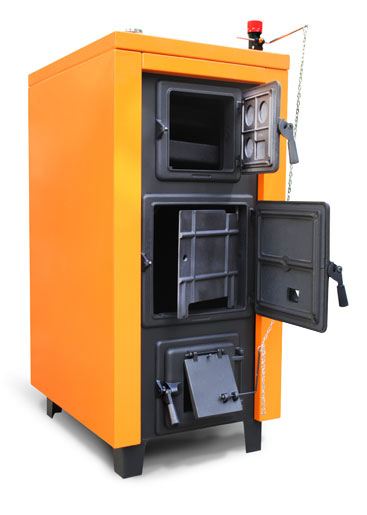 Pachet Cazan din otel pe combustibil solid Magdolna Premium 37 kw cu accesorii instalare si puffer 750L [3]