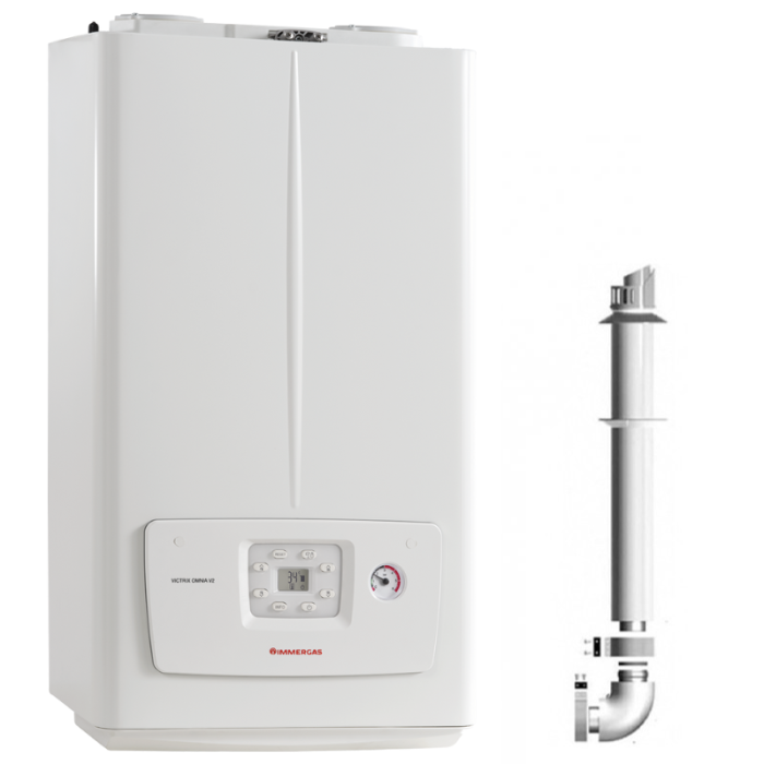 Pachet centrala termica pe gaz IMMERGAS VICTRIX OMNIA 25, kit evacuare si pachet instalare PPR [2]