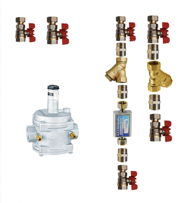 Pachet de baza:Centrala termica pe gaz in condensatie MOTAN CONDENS PLUS 100 25KW, kit evacuare  si pachet instalare standard [3]