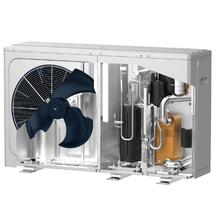 Pompa de caldura aer apa, monofazata, Motan KMHC-V16WD2N7E30, 16 kW, Wi-Fi, A+++, inverter, R290, incalzire, racire, ACM, 230 V [3]
