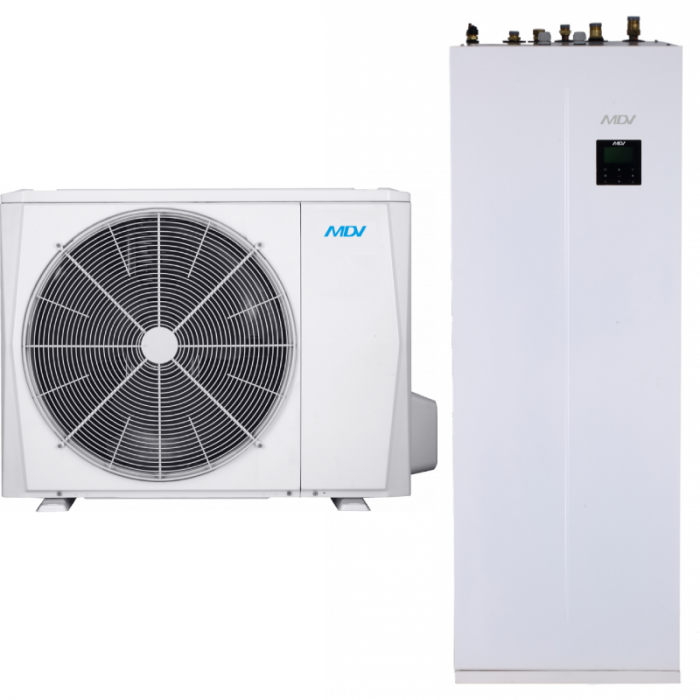 Pompa de caldura "All in One" R32 split 12kW 3x380 (cu boiler incorporat 240L) HYUNDAI [ HYHA-V12W/D2RN8 + HYHB-A160/240CD30GN8 ] [1]