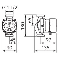 Pompa de circulatie electronica FERRO GPA III 25-4-130 [2]