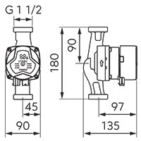 Pompa de circulatie electronica FERRO GPA III 25-4-180 [2]
