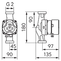 Pompa de circulatie electronica FERRO GPA III 32-7,5-180 [2]