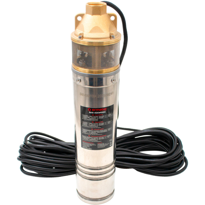 Pompa submers de adancime cu panou com 0.75KW/56m ERMETIQ BAR-4SKM100A [2]