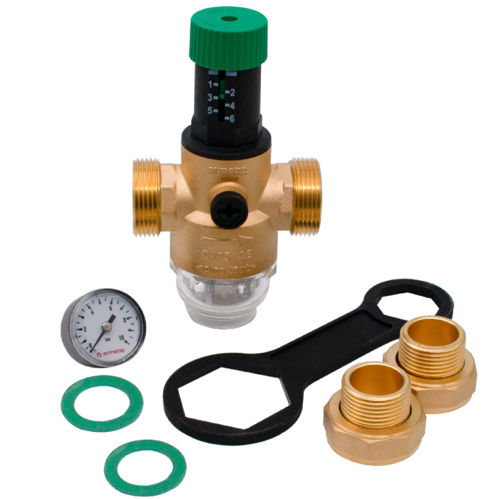 Reductor presiune apa cu manometru 1" ERMETIQ RB-NRP11D [2]
