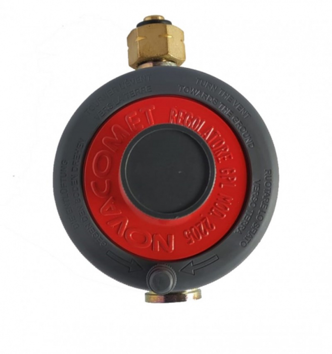 Regulator butelie GPL Novacomet 10kg/h 1/2'' [2]
