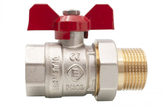 Robinet sferic tip fluture cu olandez 3/4"MF [2]