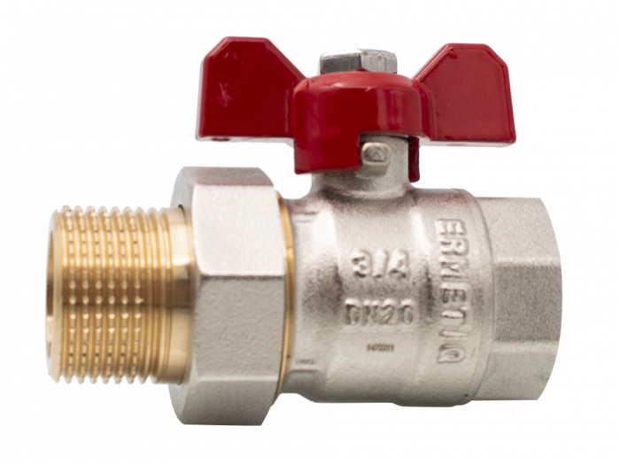 Robinet sferic tip fluture cu olandez 3/4"MF [2]