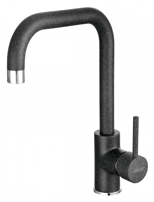 Set Chiuveta bucatarie Ferro Mezzo II 1 Cuva Rotunda 51 cm GRAFIT si Baterie Ferro FREYA stativa bucatarie BRF42B [2]
