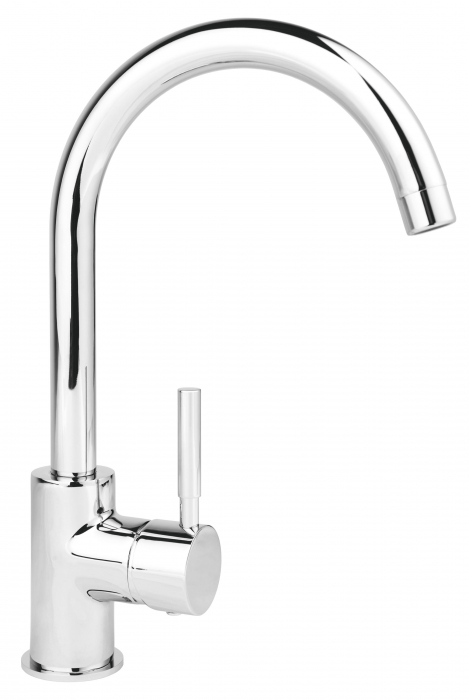 Set Chiuveta bucatarie Ferro Mezzo II 1 Cuva Rotunda 51 cm si Baterie Ferro Lugio BLG4 Crom [8]