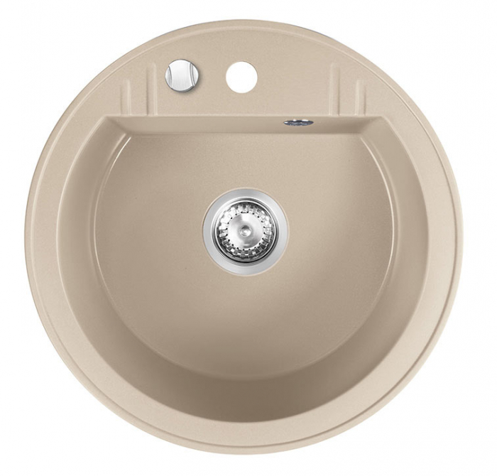 Set Chiuveta bucatarie Ferro Mezzo II 1 Cuva Rotunda 51 cm si Baterie Ferro Lugio BLG4 Crom [4]