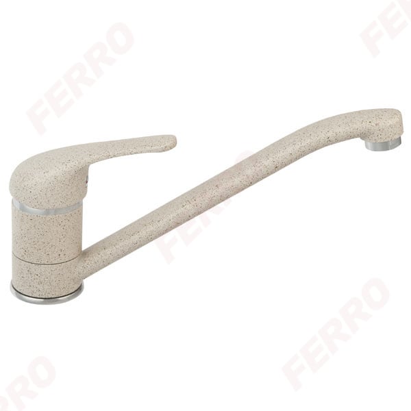 Set Chiuveta bucatarie Ferro Mezzo II 1 Cuva si Picurator 78x48 cm NISIP si Baterie Ferro FREYA stativa bucatarie BFR4S [3]